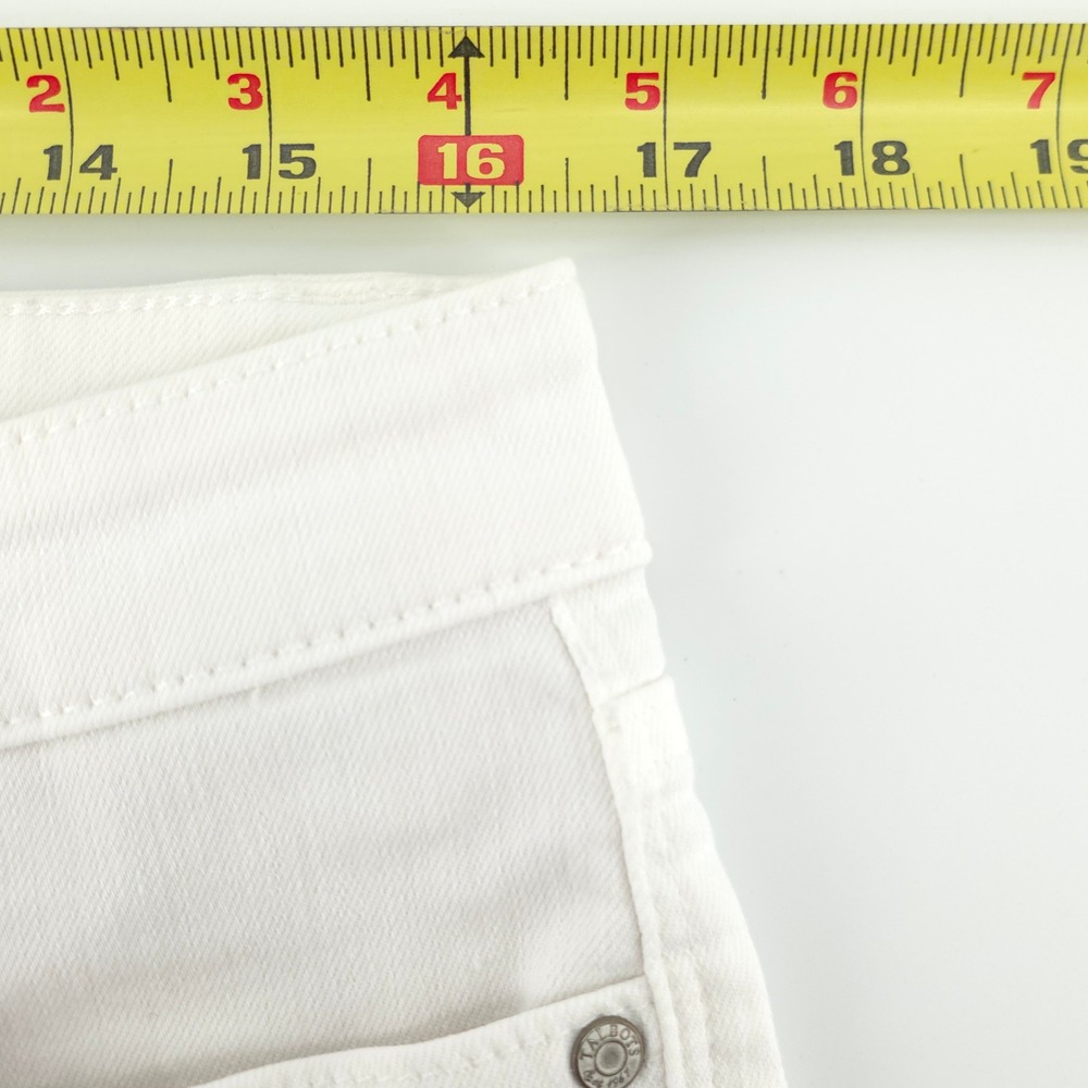 Talbots Womens Jeans Flawless Five-Pocket Straight 12 White Classic Stretch - Picture 6 of 8